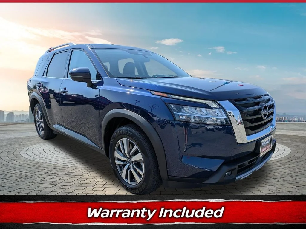 Certified Used 2023 Deep Ocean Blue Pearl Nissan SL image 1
