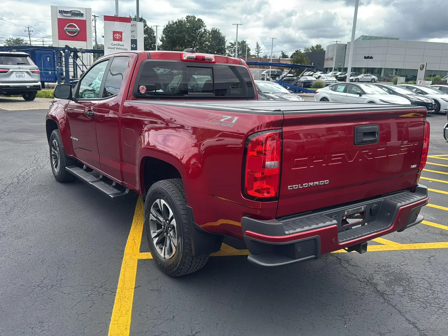Used 2021 Cherry Red Tintcoat Chevrolet 4WD Z71 image 4
