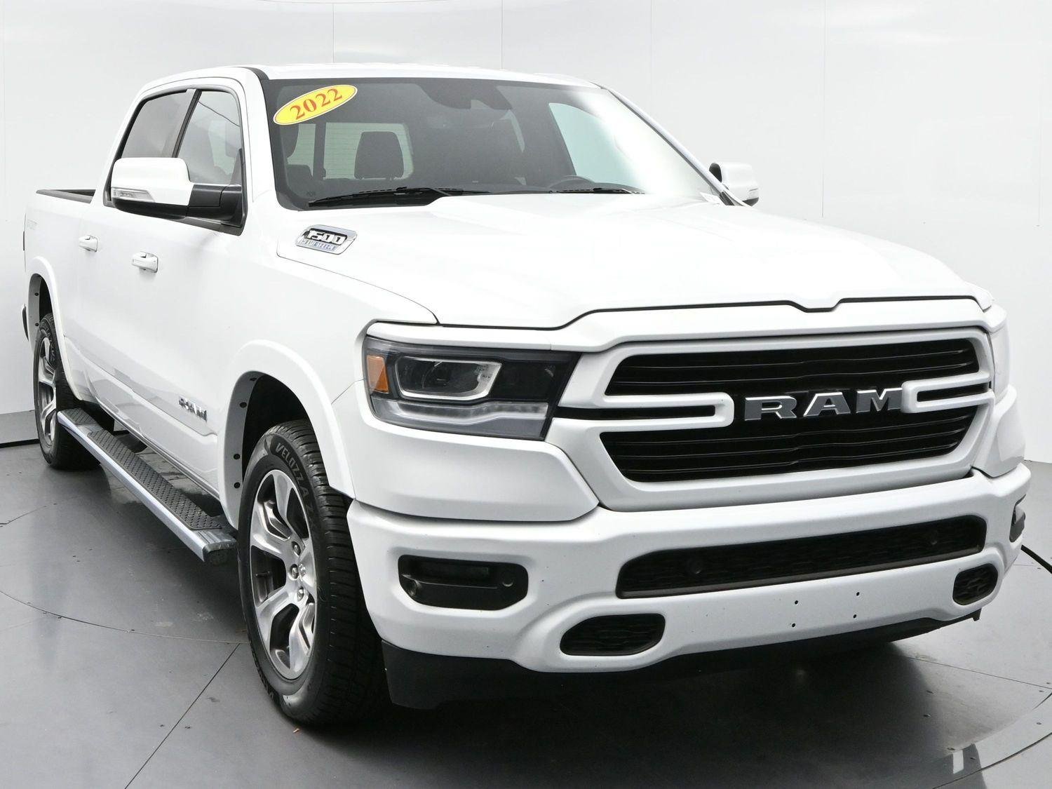 Used 2022 Bright White Clearcoat Ram Laramie image 2