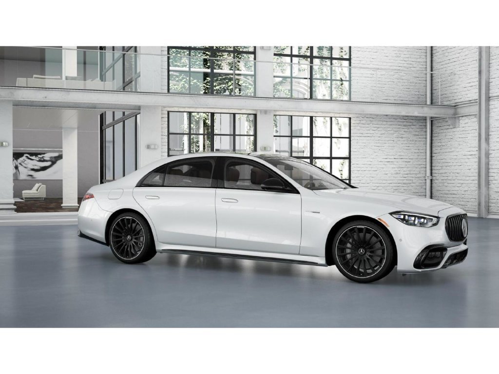 New 2026 MANUFAKTUR Moonlight White Metallic Mercedes-AMG AMG® S 63 E 4MATIC Sedan image 54