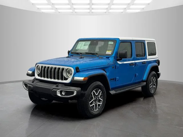 New 2026 Hydro Blue Pearl-Coat Exterior Paint Jeep Sahara image 3
