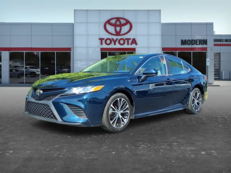 Used 2019 Galactic Aqua Mica Toyota SE image 1