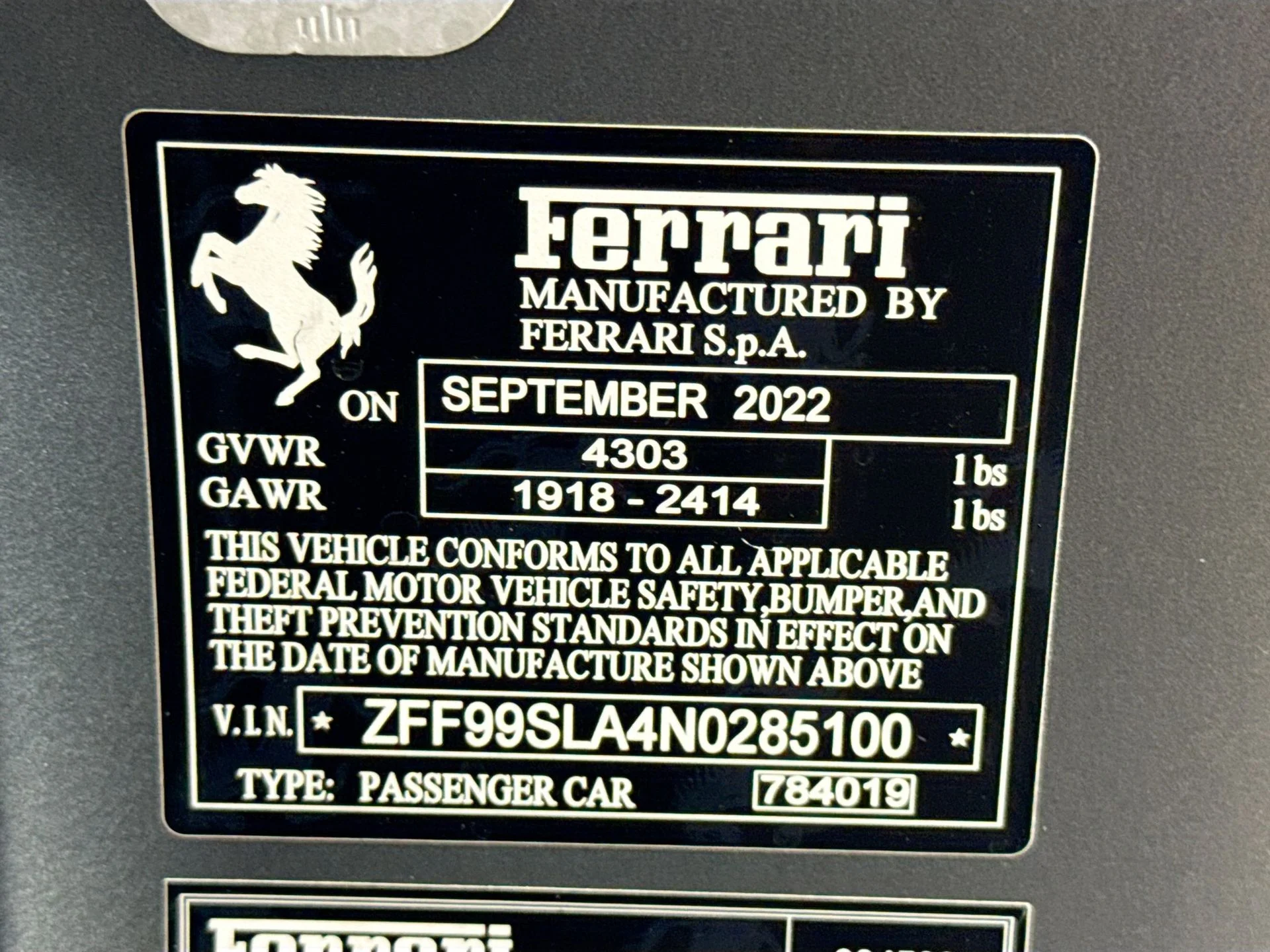 Certified Used 2022 Grigio Silverstone Opaco Ferrari Base image 27