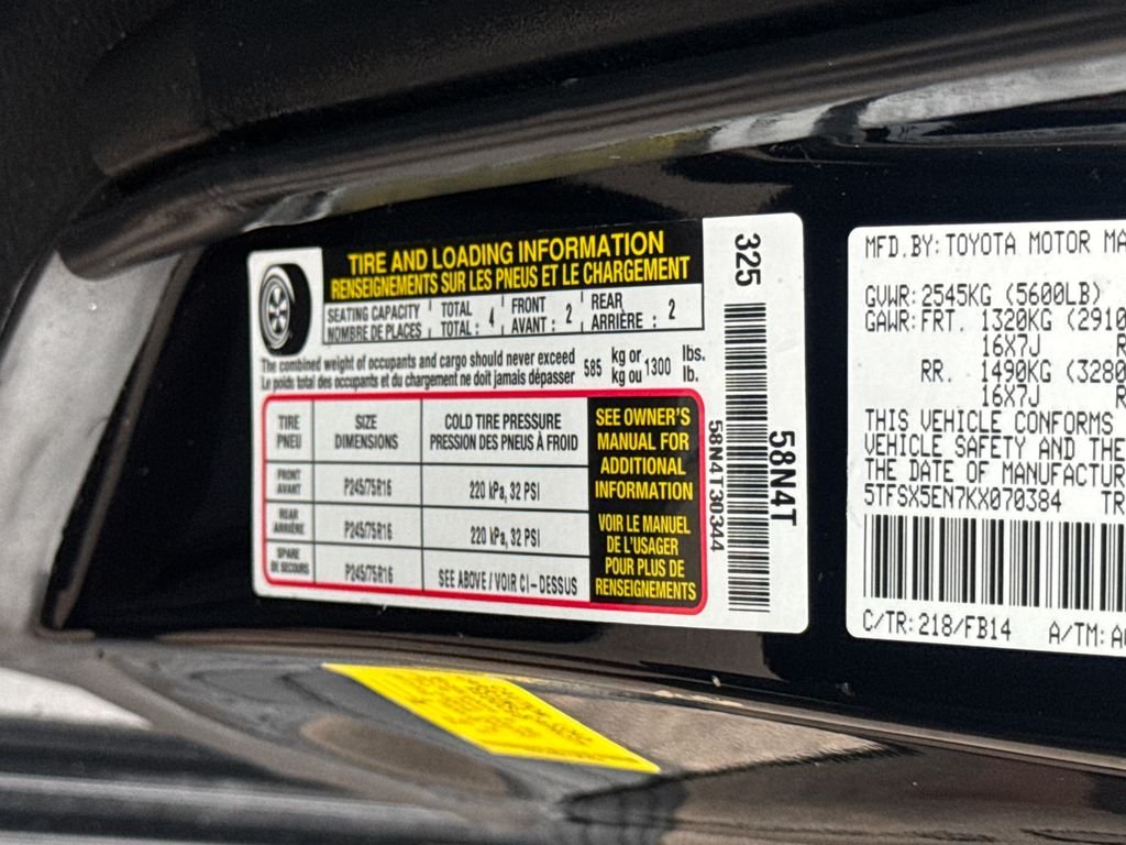 New 2019 Black Toyota SR image 46