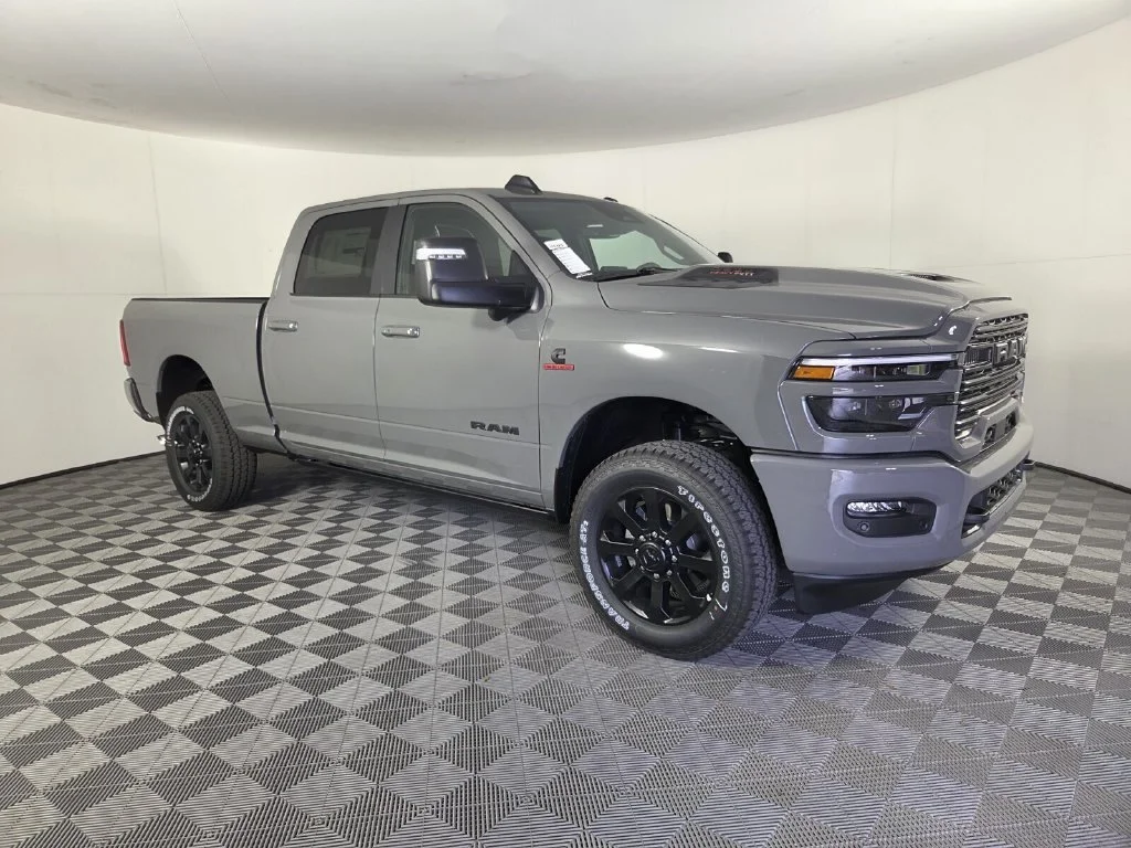 New 2026 Ceramic Gray Clear-Coat Exterior Paint RAM Laramie image 2