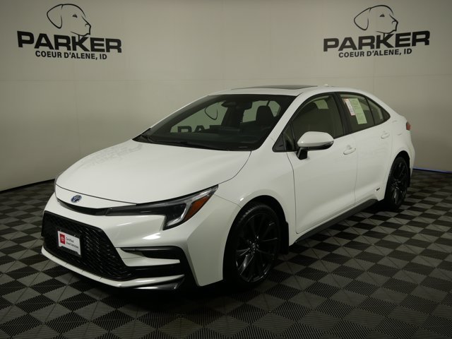 Certified Used 2024 Ice Cap Toyota Hybrid SE w/ Premium Pkg image 1