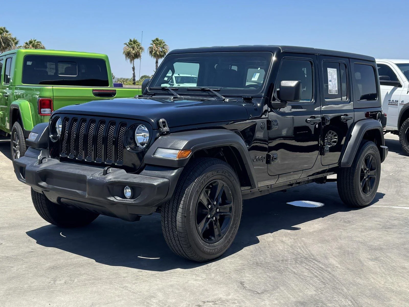 Used 2022 Black Clearcoat Jeep Unlimited Sport Altitude image 3
