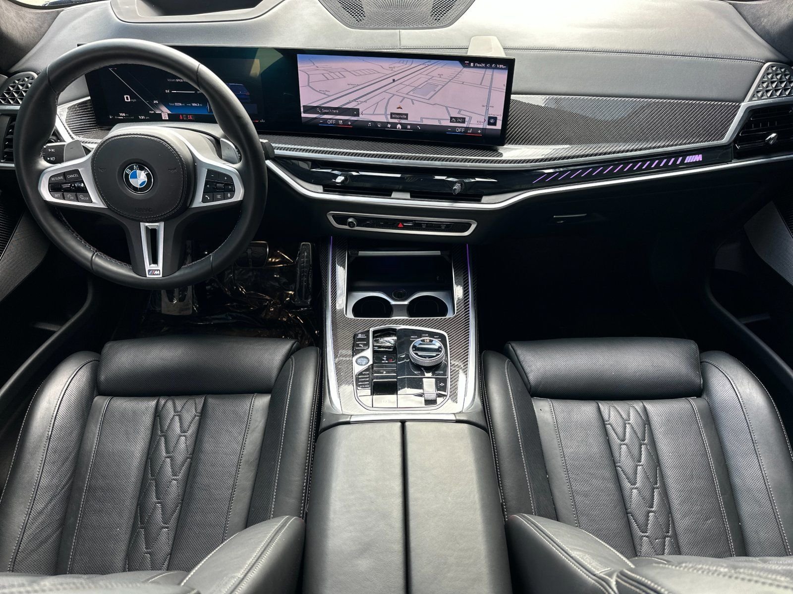 Used 2025 Marina Bay Blue Metallic BMW M60i image 11