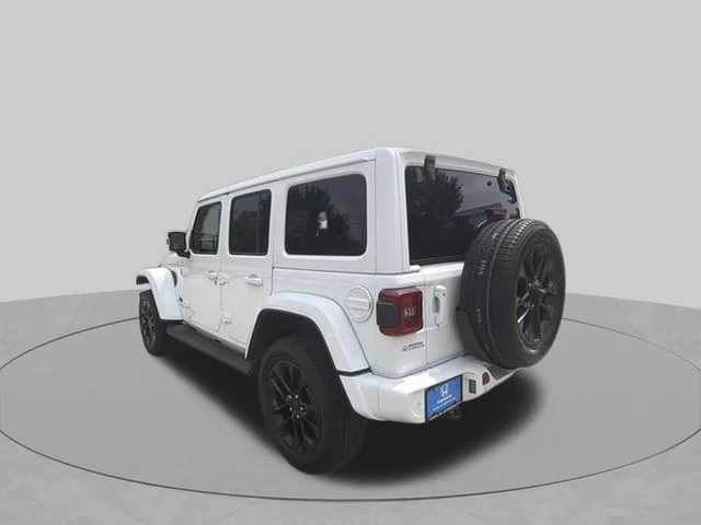 Used 2021 White Jeep Unlimited Sahara High Altitude image 3