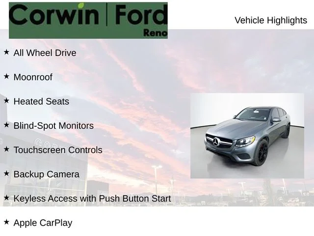 Used 2017 Gray Mercedes-Benz GLC 300 Coupe image 7