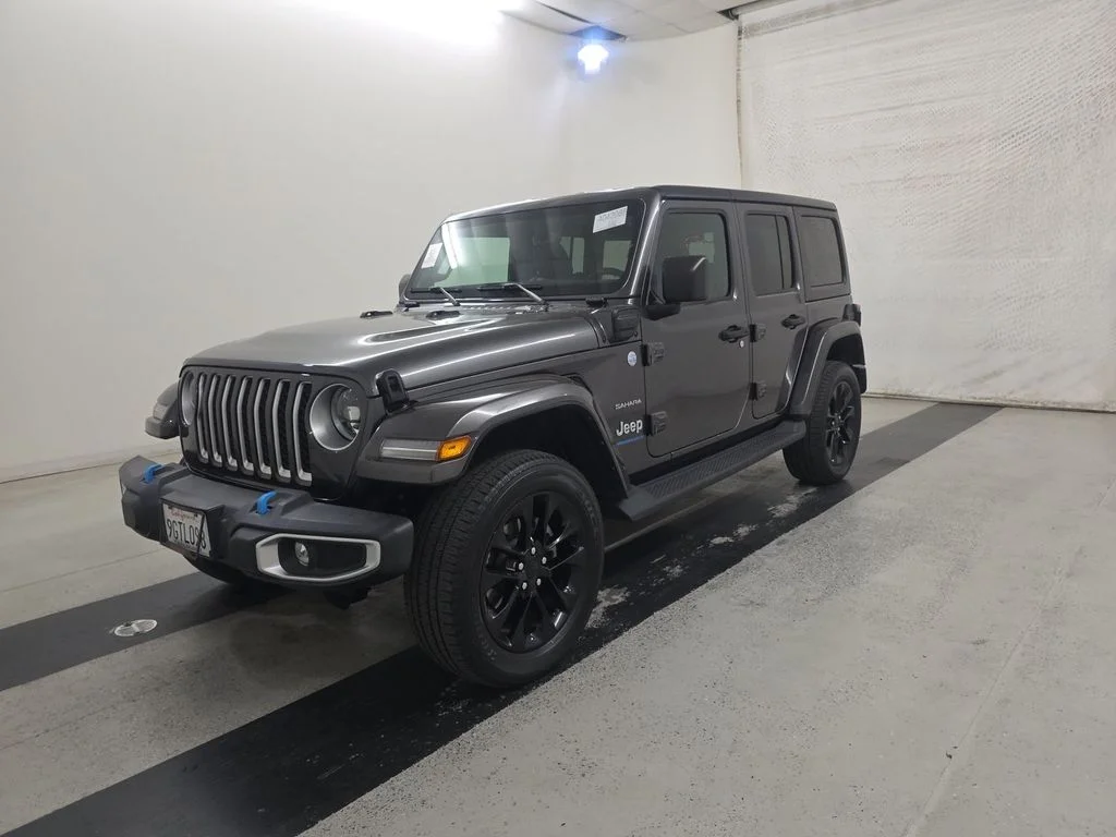 Used 2023 Gray Jeep Sahara 4xe image 1