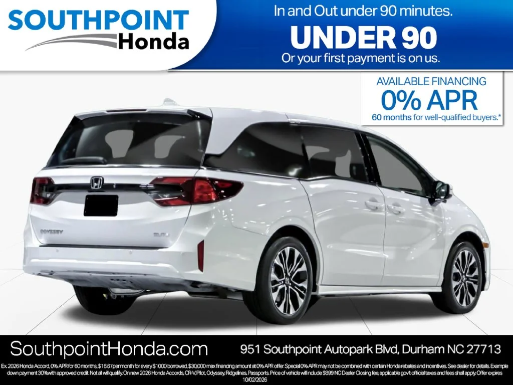 New 2027 Platinum White Pearl Honda Elite image 3