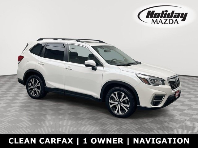 Used 2020 Crystal White Pearl Subaru Limited image 1