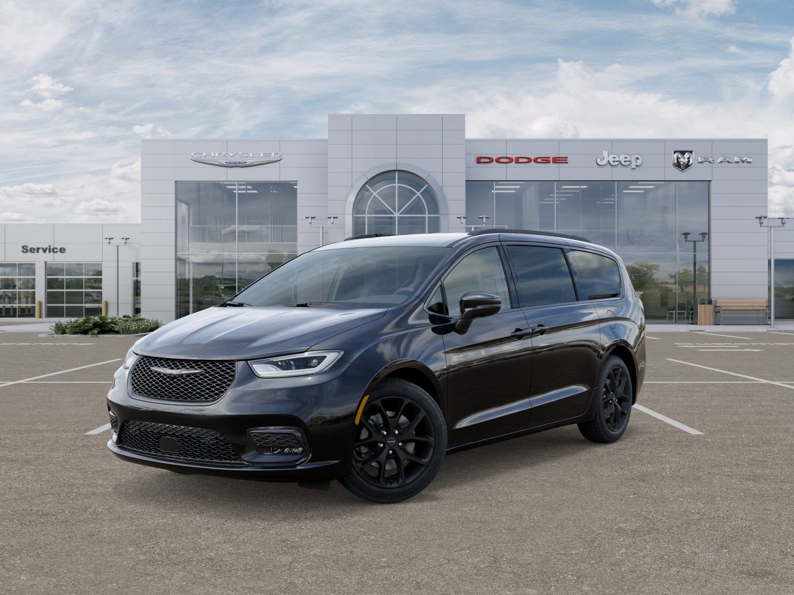 New 2026 Diamond Black Crystal Pearl-Coat Exterior Paint Chrysler Select image 1