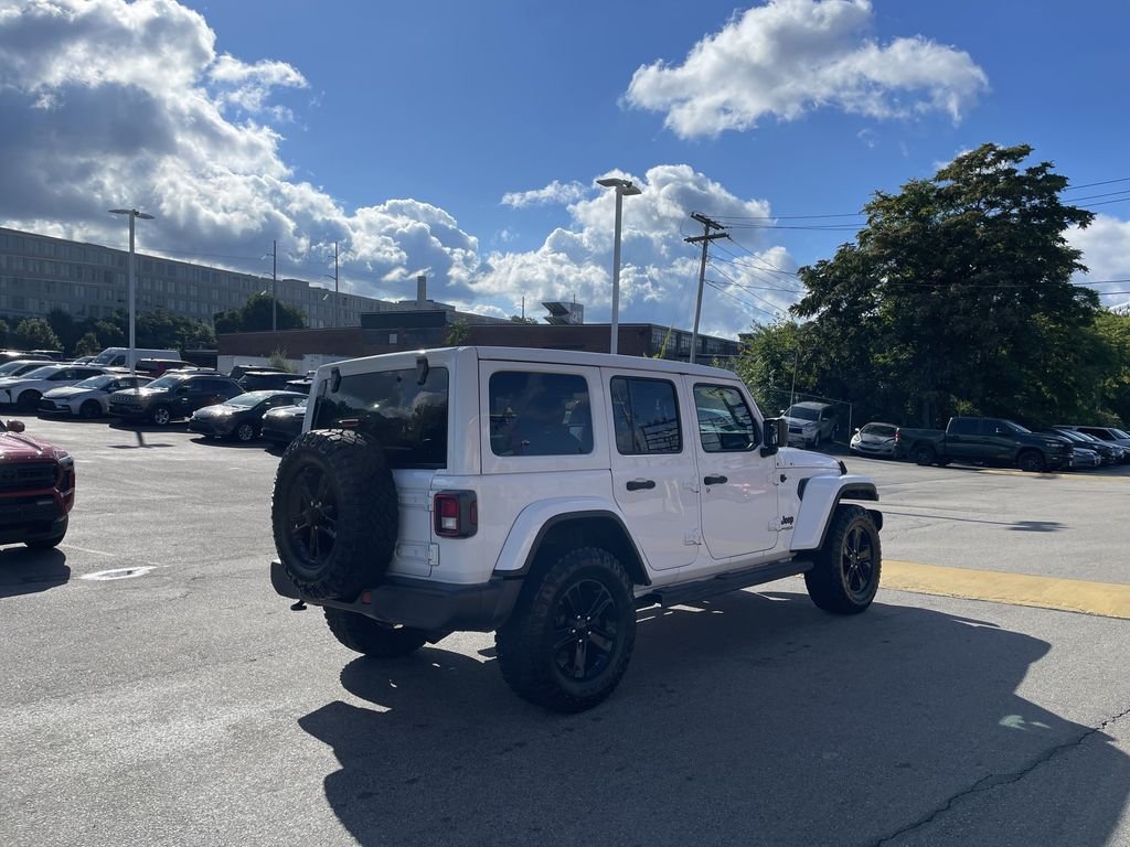 Used 2020 White Jeep Unlimited Sahara Altitude image 8