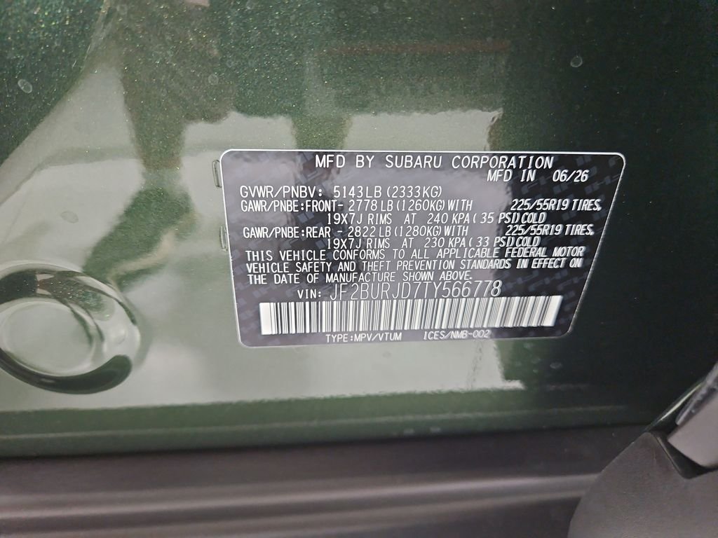 New 2026 Green Subaru Touring XT image 30