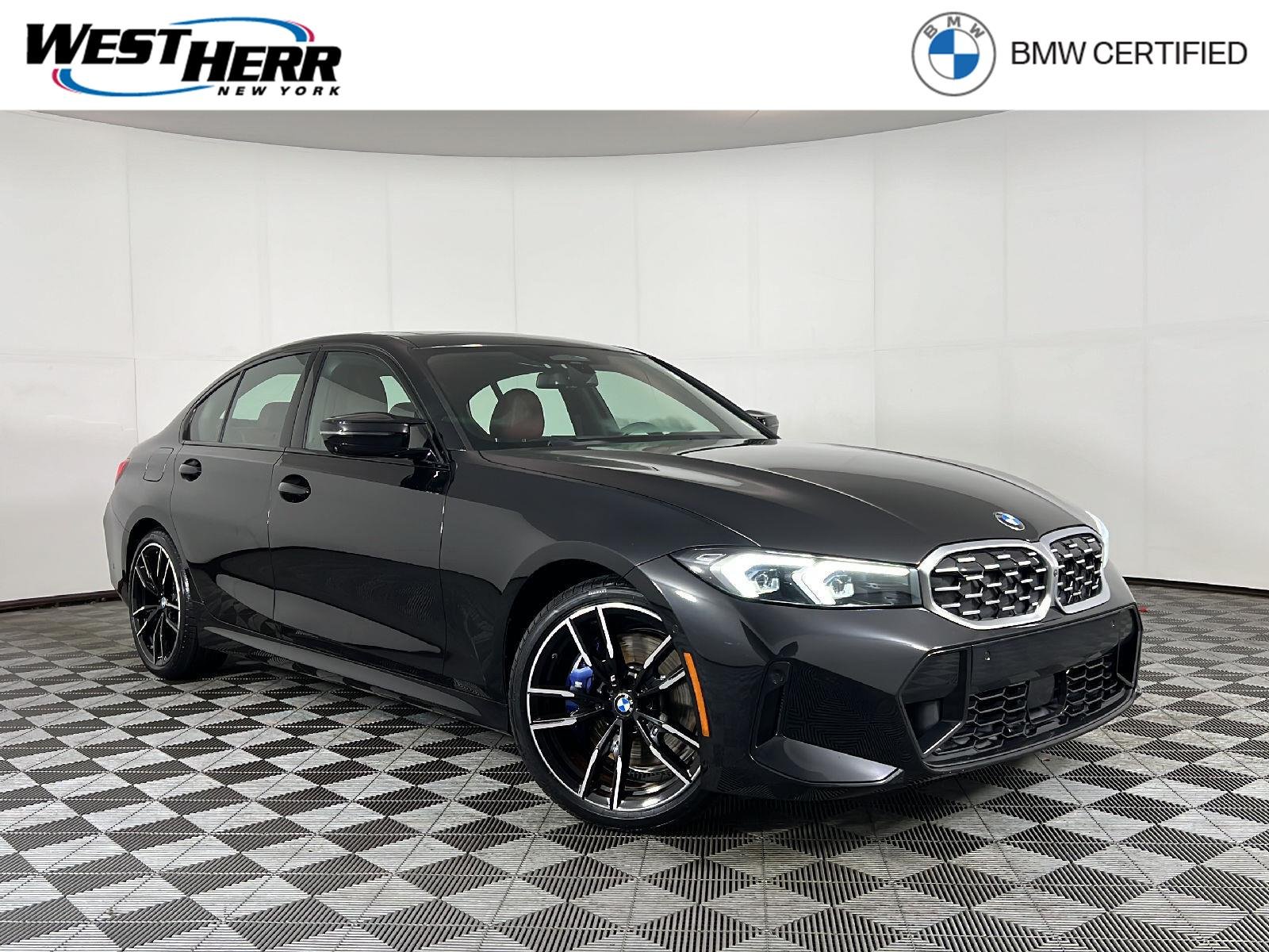 Certified Used 2023 Black Sapphire Metallic BMW M340i xDrive image 1