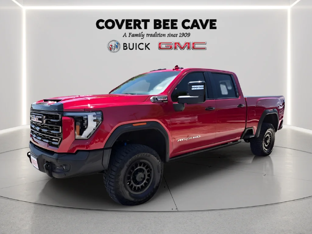 Used 2025 Volcanic Red Tintcoat GMC AT4X image 4