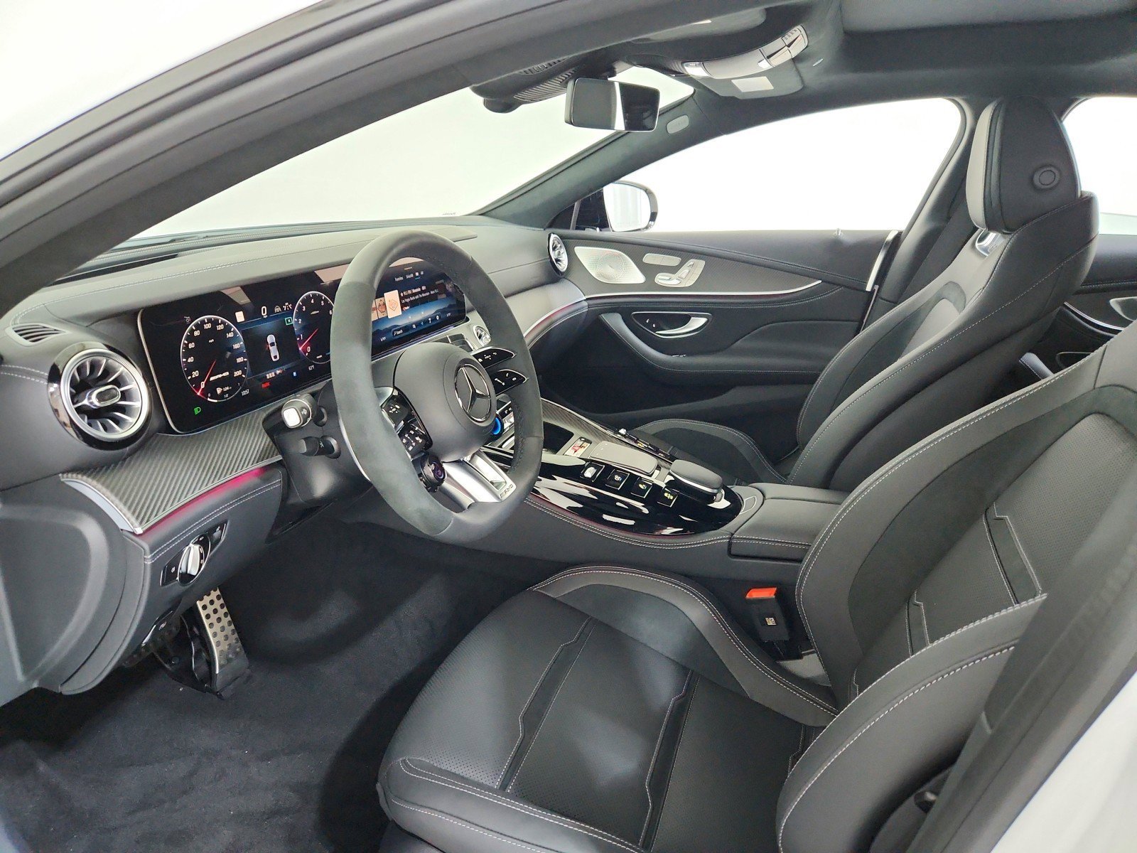 New 2026 MANUFAKTUR Moonlight White Metallic Mercedes-Benz AMG® GT 43 4-Door Coupe image 31