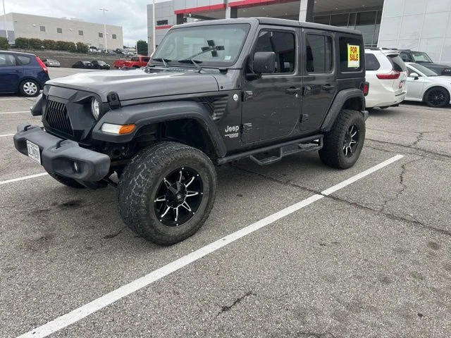 Used 2018 Gray Jeep Unlimited Sport image 2