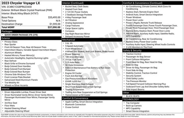 Used 2023 Black Chrysler LX image 28