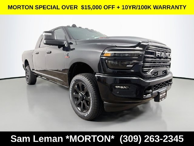 New 2026 Diamond Black Crystal Pearl-Coat Exterior Paint Ram Laramie image 1