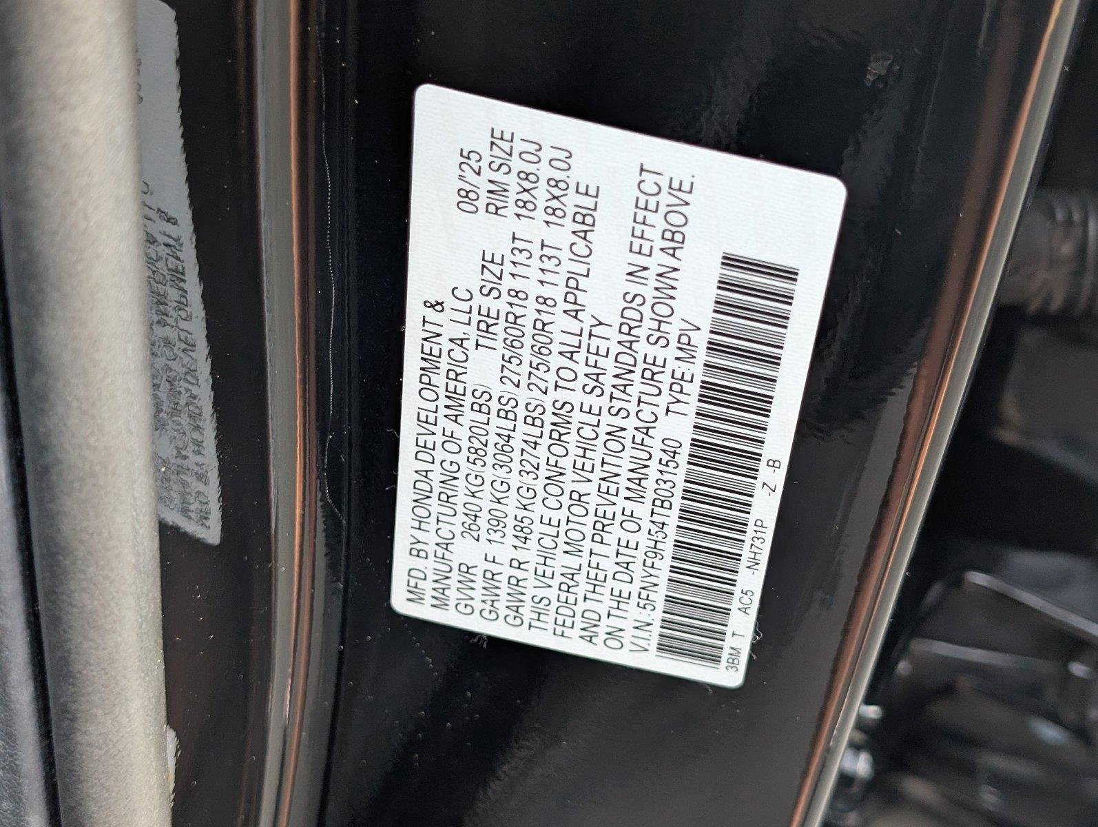 Used 2026 Crystal Black Pearl Honda TrailSport image 14