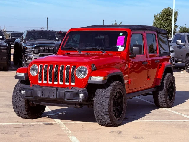Used 2018 Red Jeep Unlimited Sahara image 11