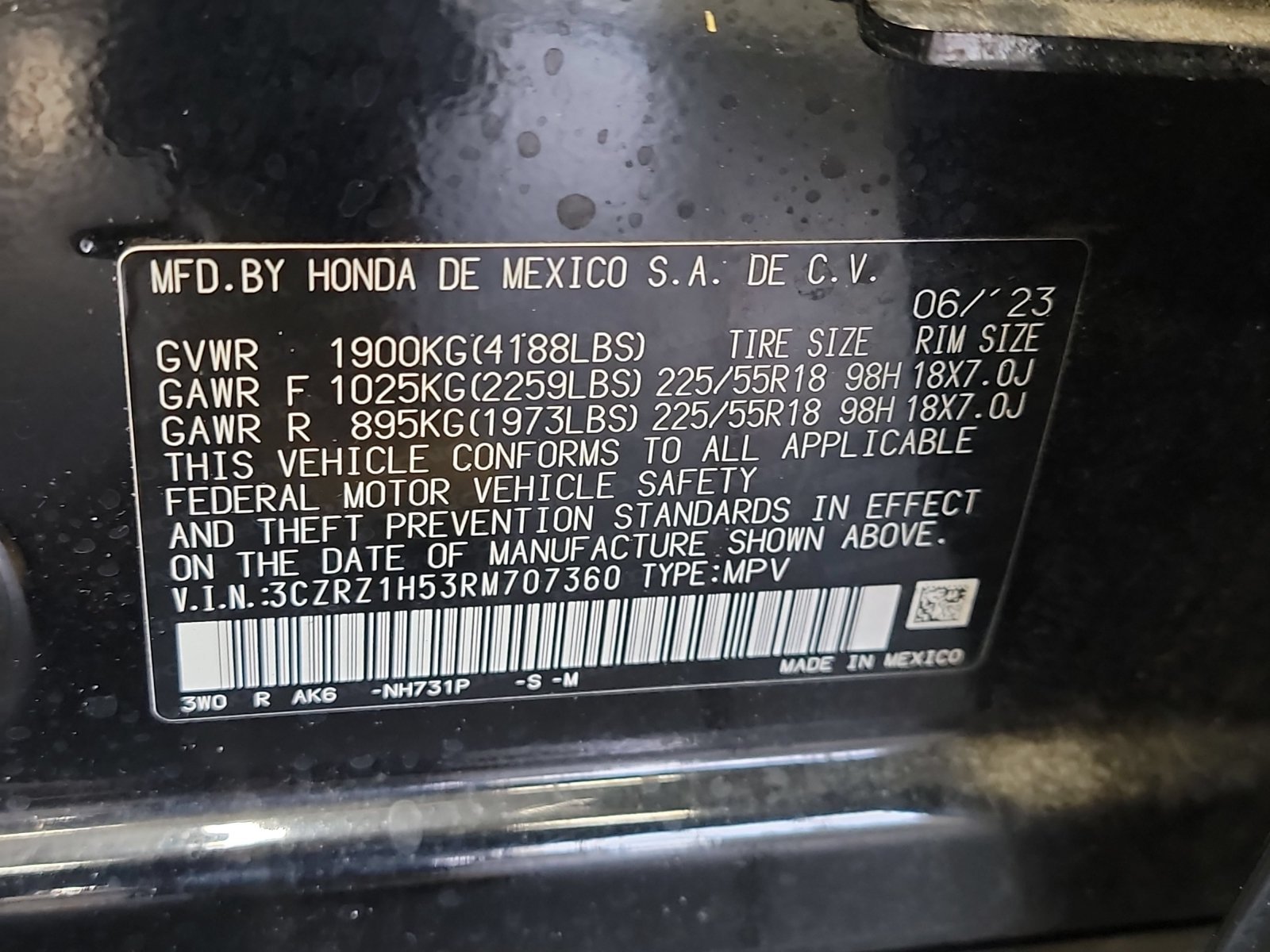 Certified Used 2024 Crystal Black Pearl Honda 5DR 2WD SPORT BD image 63