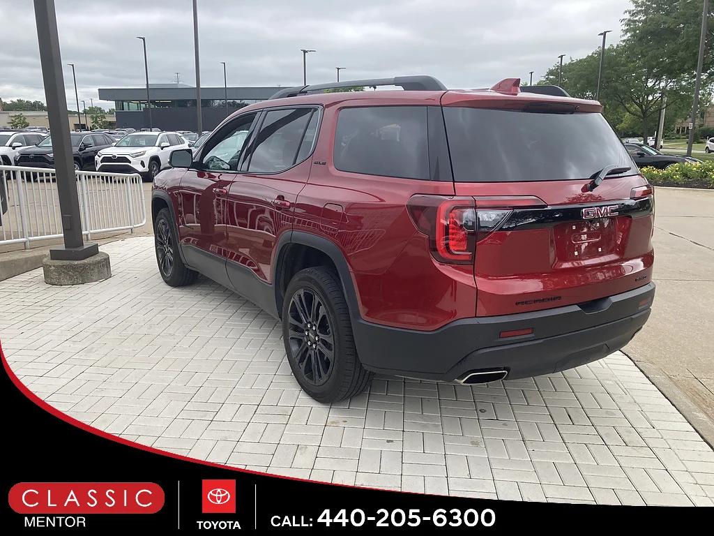Used 2023 Volcanic Red Tintcoat GMC 4x4 SLE 4dr SUV image 2