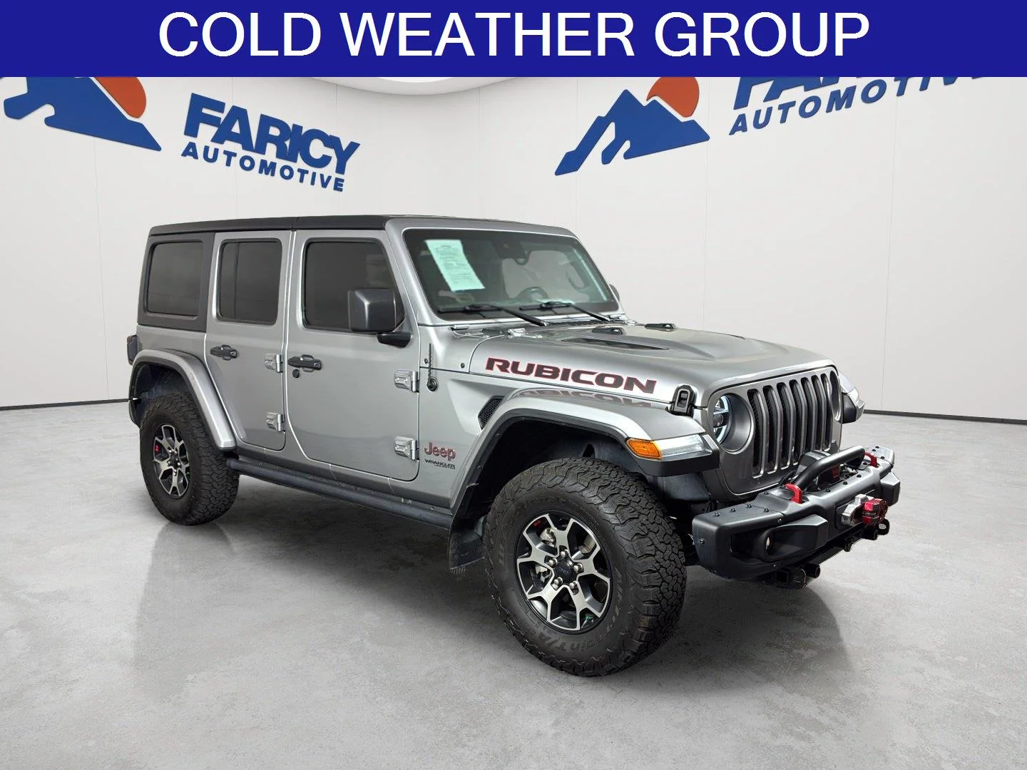 Used 2020 Billet Silver Metallic Clearcoat Jeep Rubicon image 3
