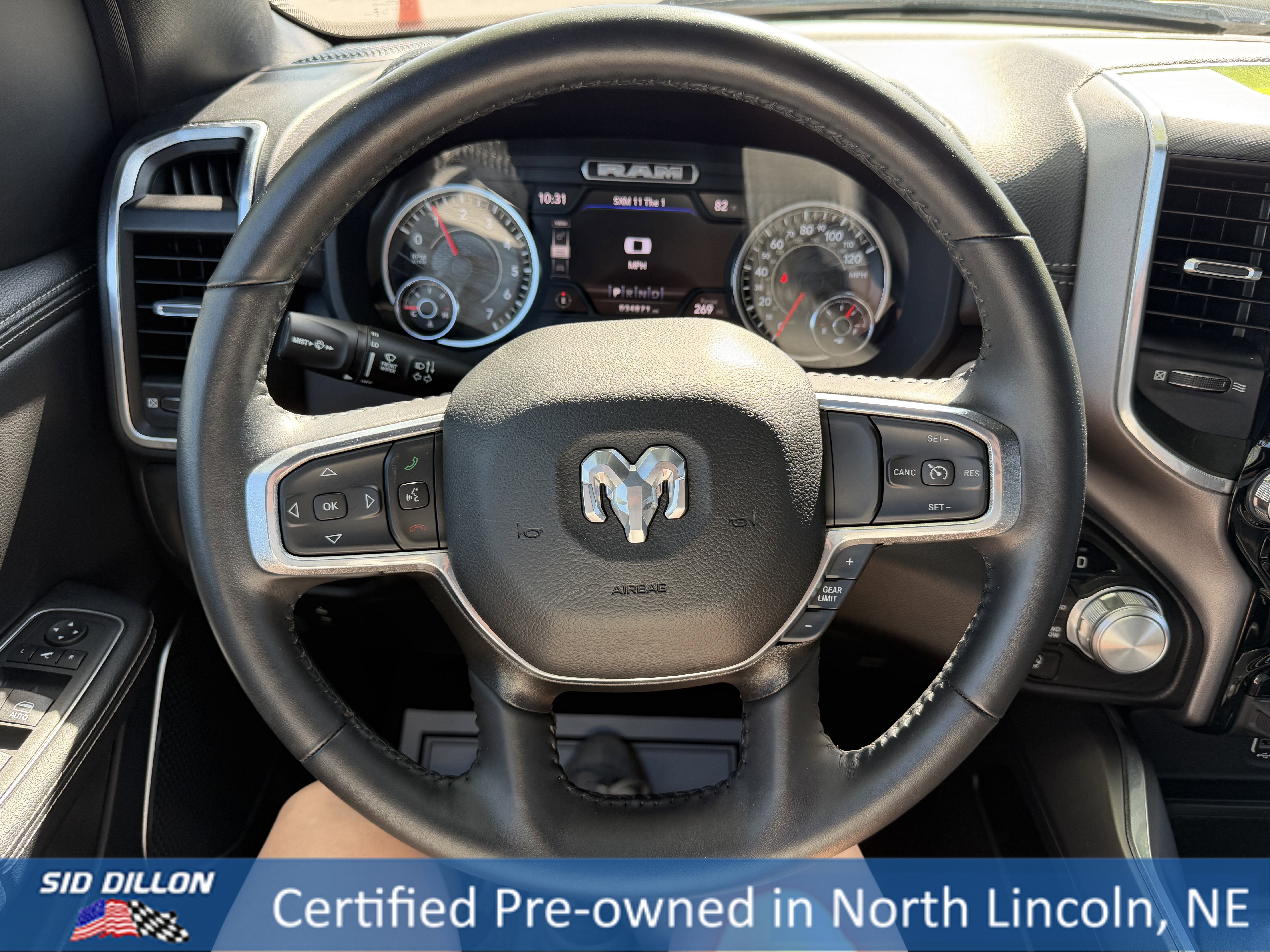 Used 2023 Diamond Black Crystal Pearlcoat Ram Laramie image 12