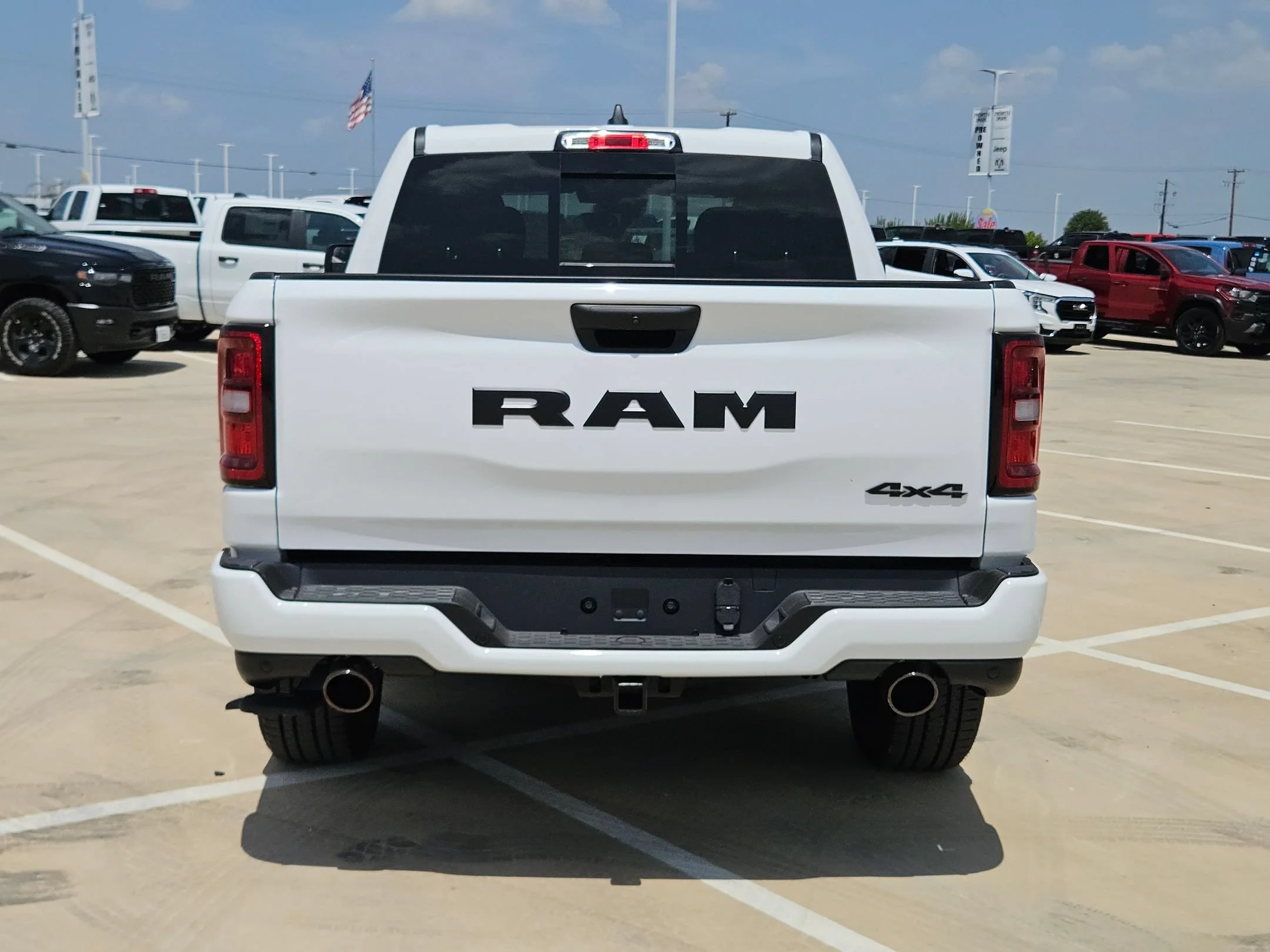 New 2026 Bright White Clearcoat RAM Black Express image 4