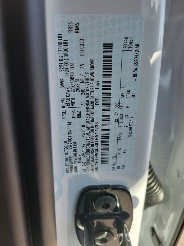 New 2026 Oxford White Ford XLT image 33