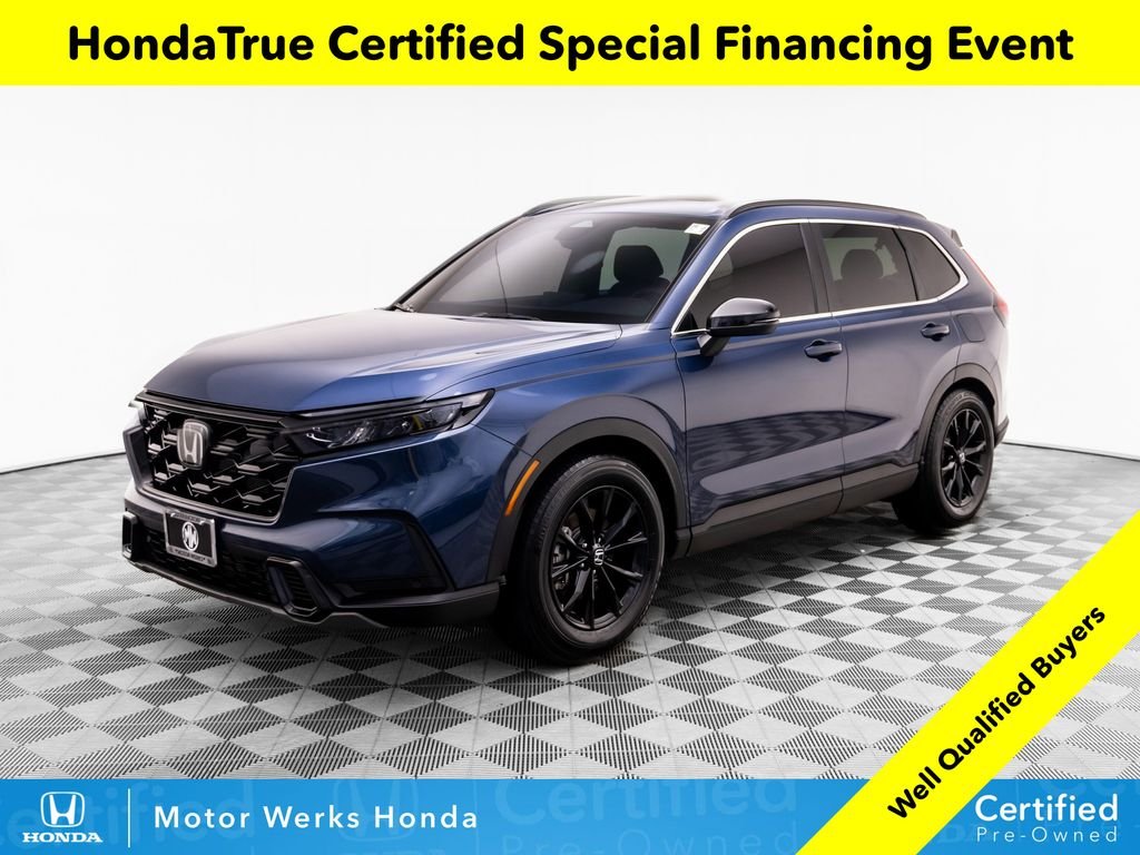 Certified Used 2024 Canyon River Blue Metallic Honda Sport-L image 1