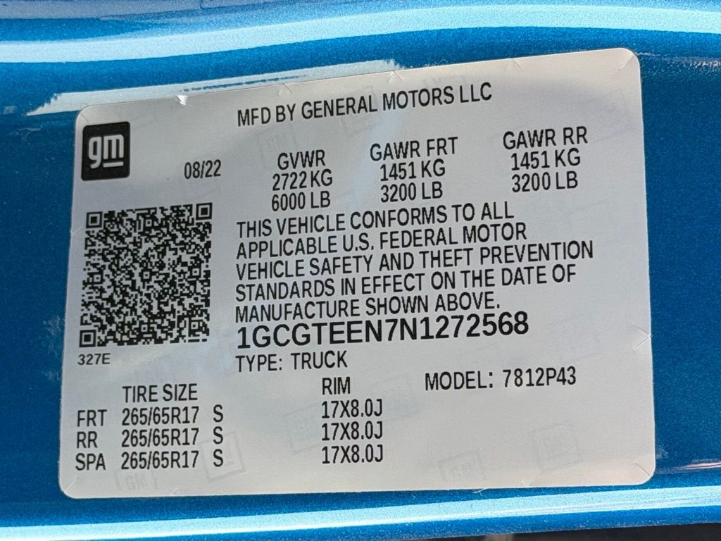 Certified Used 2022 Blue Chevrolet ZR2 image 34