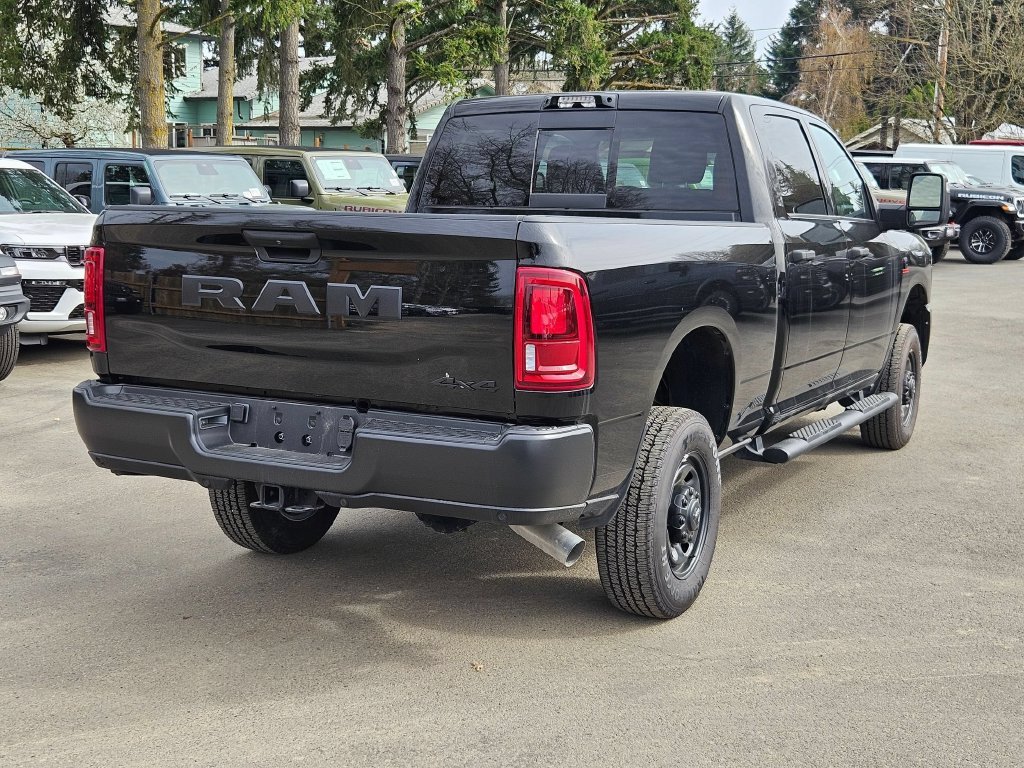 New 2025 Diamond Black Crystal Pearl-Coat Exterior Paint RAM Tradesman image 7