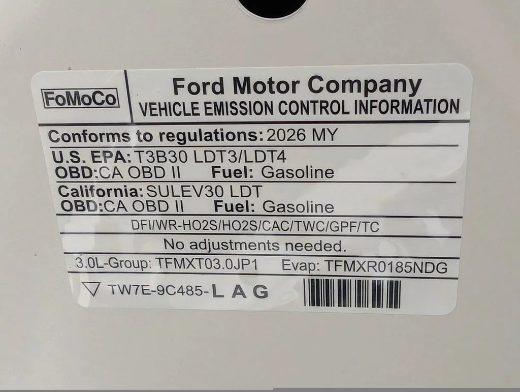 New 2026 Star White Metallic Tri-Coat Ford Tremor® image 28