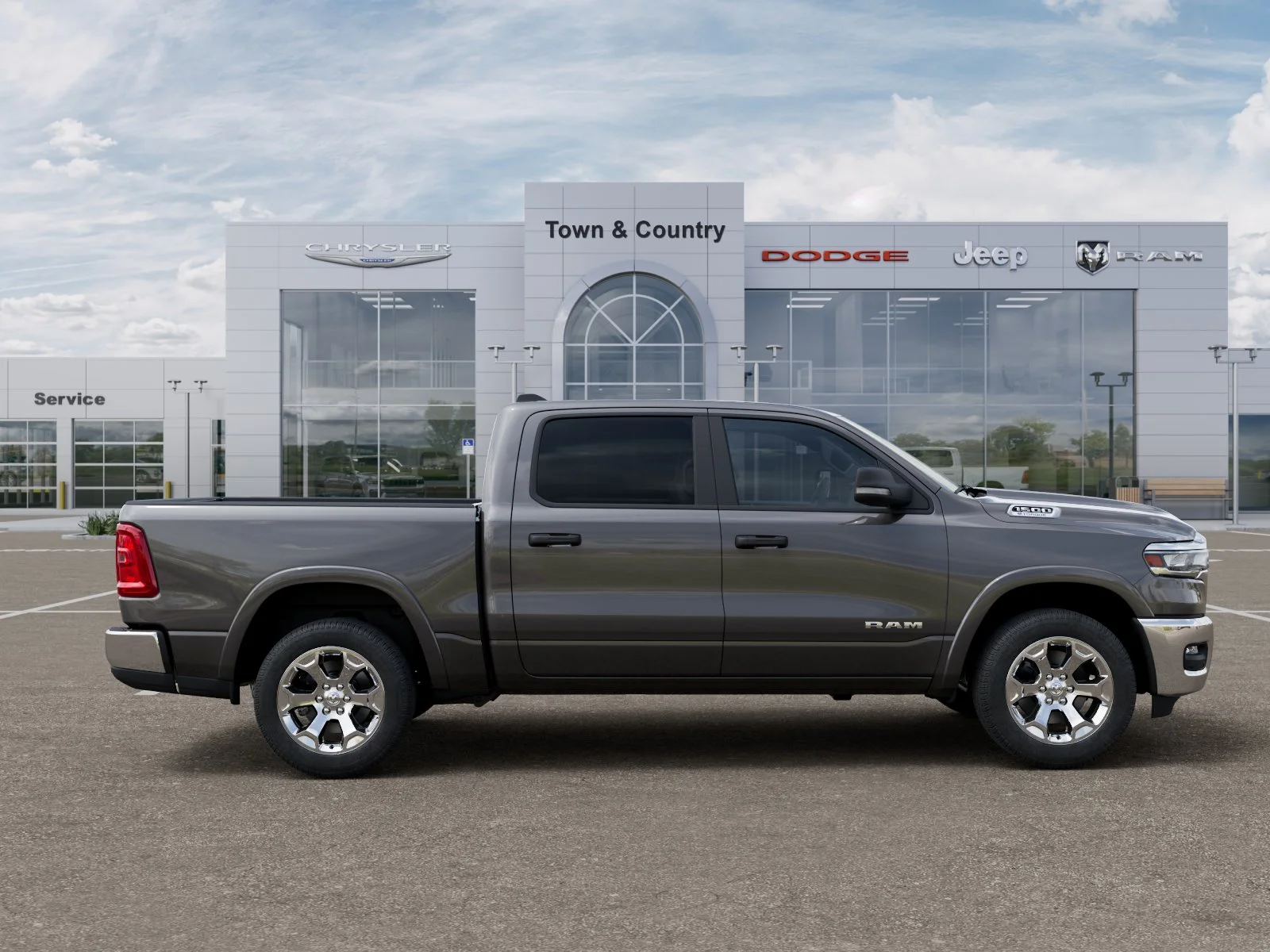 New 2026 Granite Crystal Metallic Clear-Coat Exterior Paint RAM Big Horn/Lone Star image 47