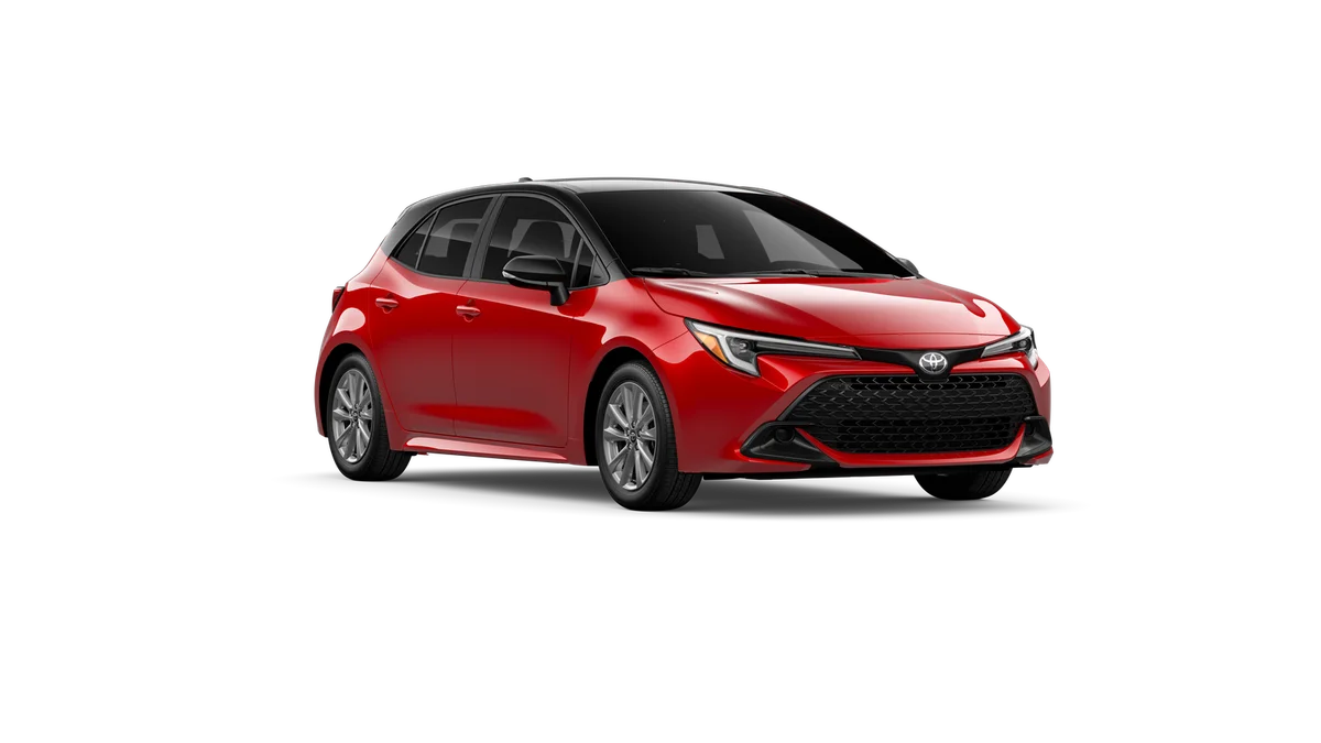 New 2027 Finish Line Red with Black roof Toyota SE image 15