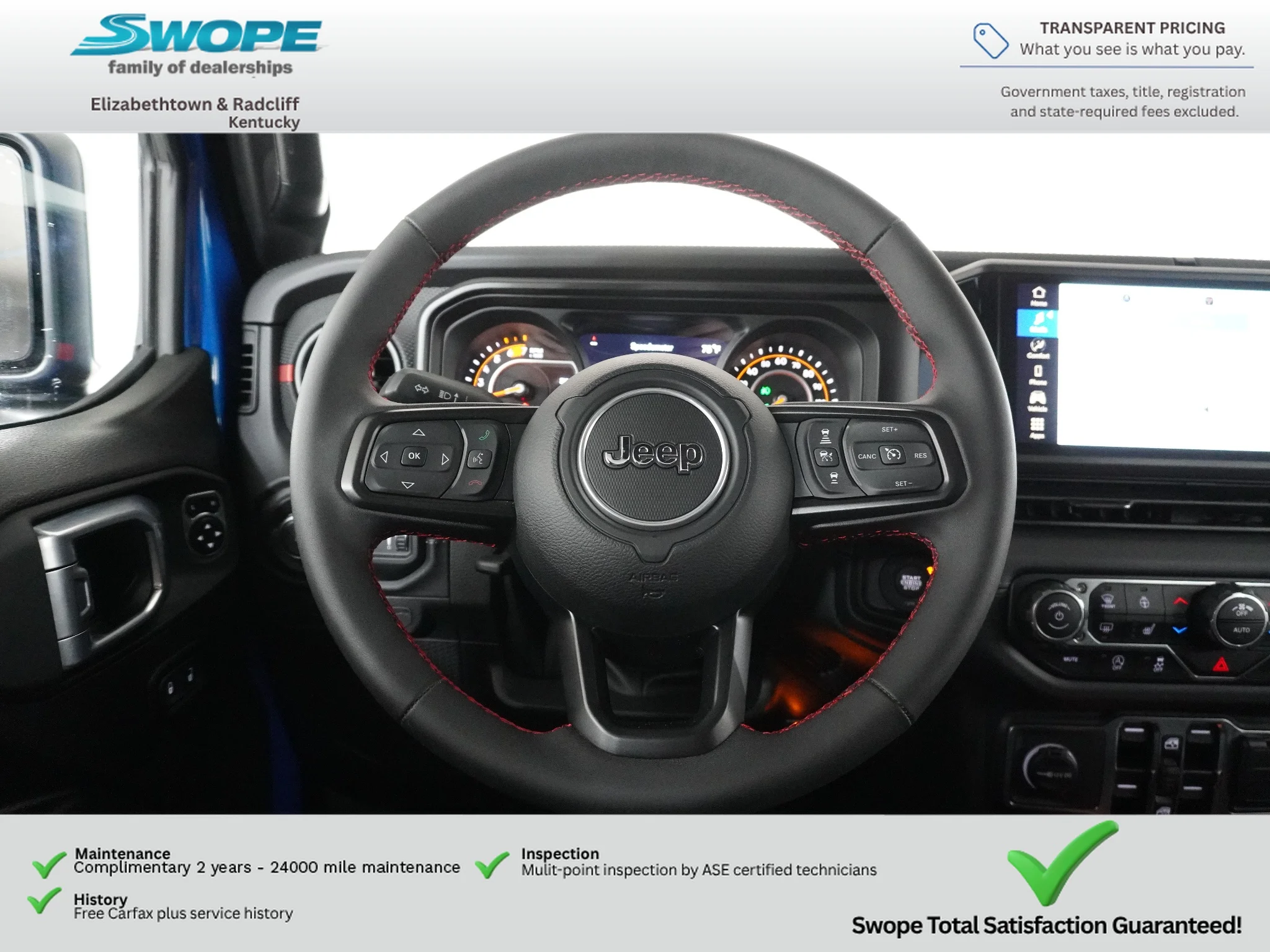 Certified Used 2024 Hydro Blue Pearlcoat Jeep Rubicon image 15