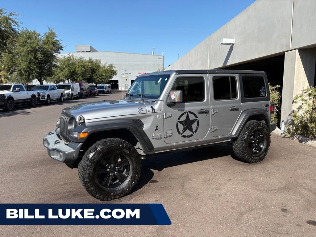 Used 2019 Silver Jeep Unlimited Sport S image 1