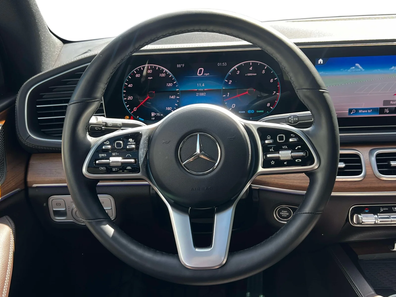 Certified Used 2022 Emerald Green Metallic Mercedes-Benz GLS 450 image 16