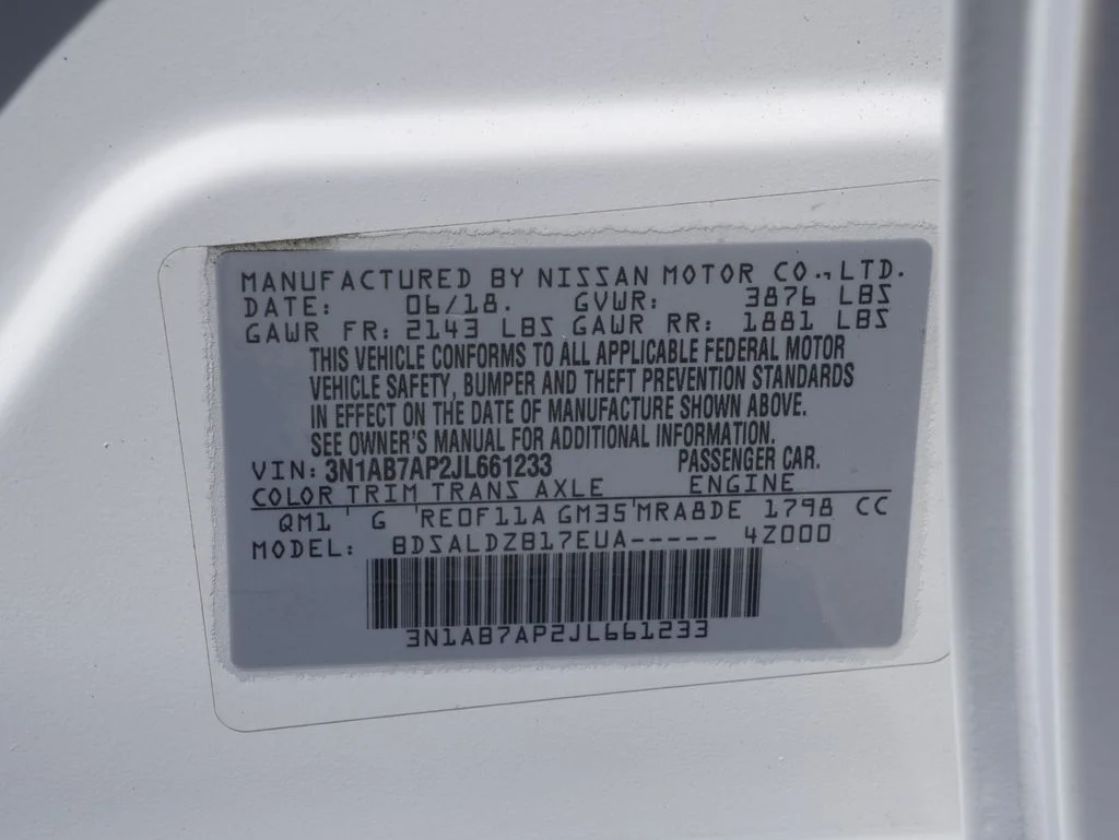 Used 2018 White Nissan SV image 7
