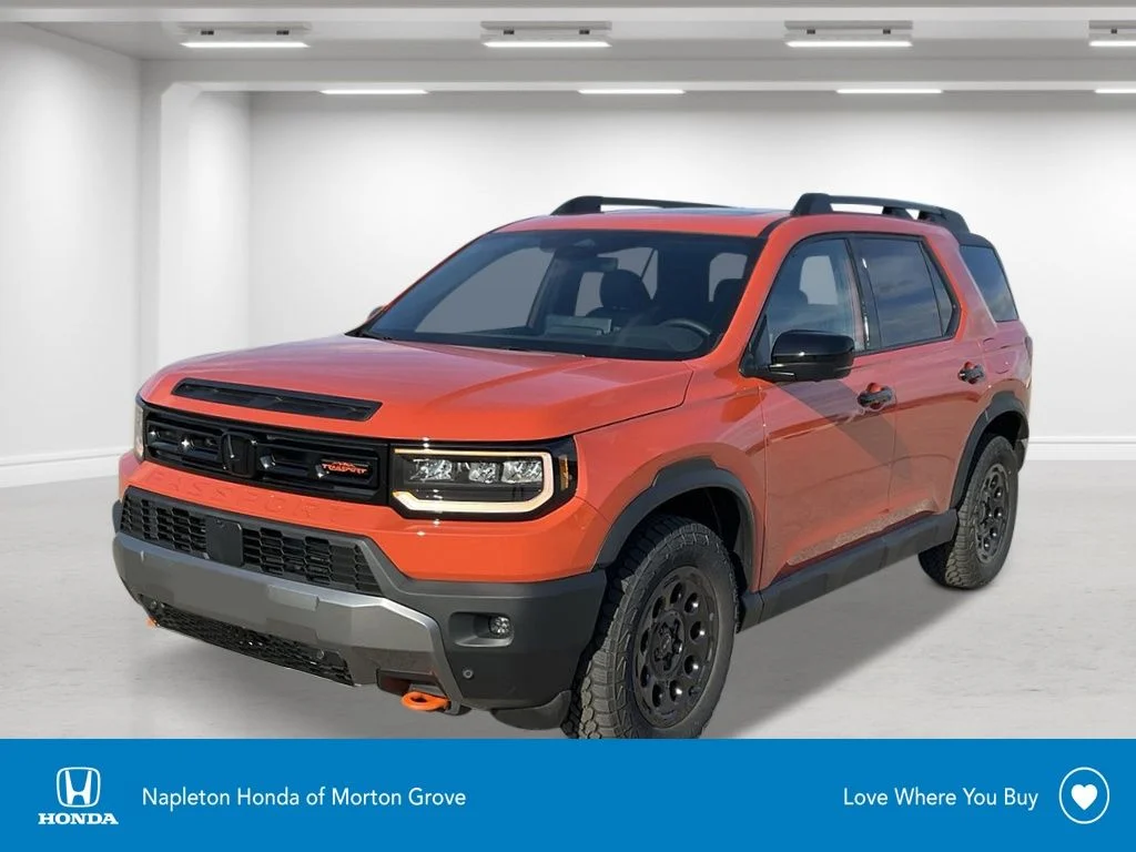 New 2026 Sunset Orange Honda TrailSport Elite Blackout image 1