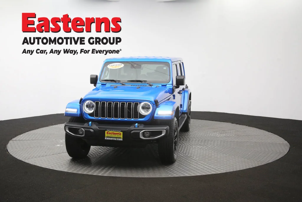 Used 2024 Blue Jeep Sahara 4xe image 55