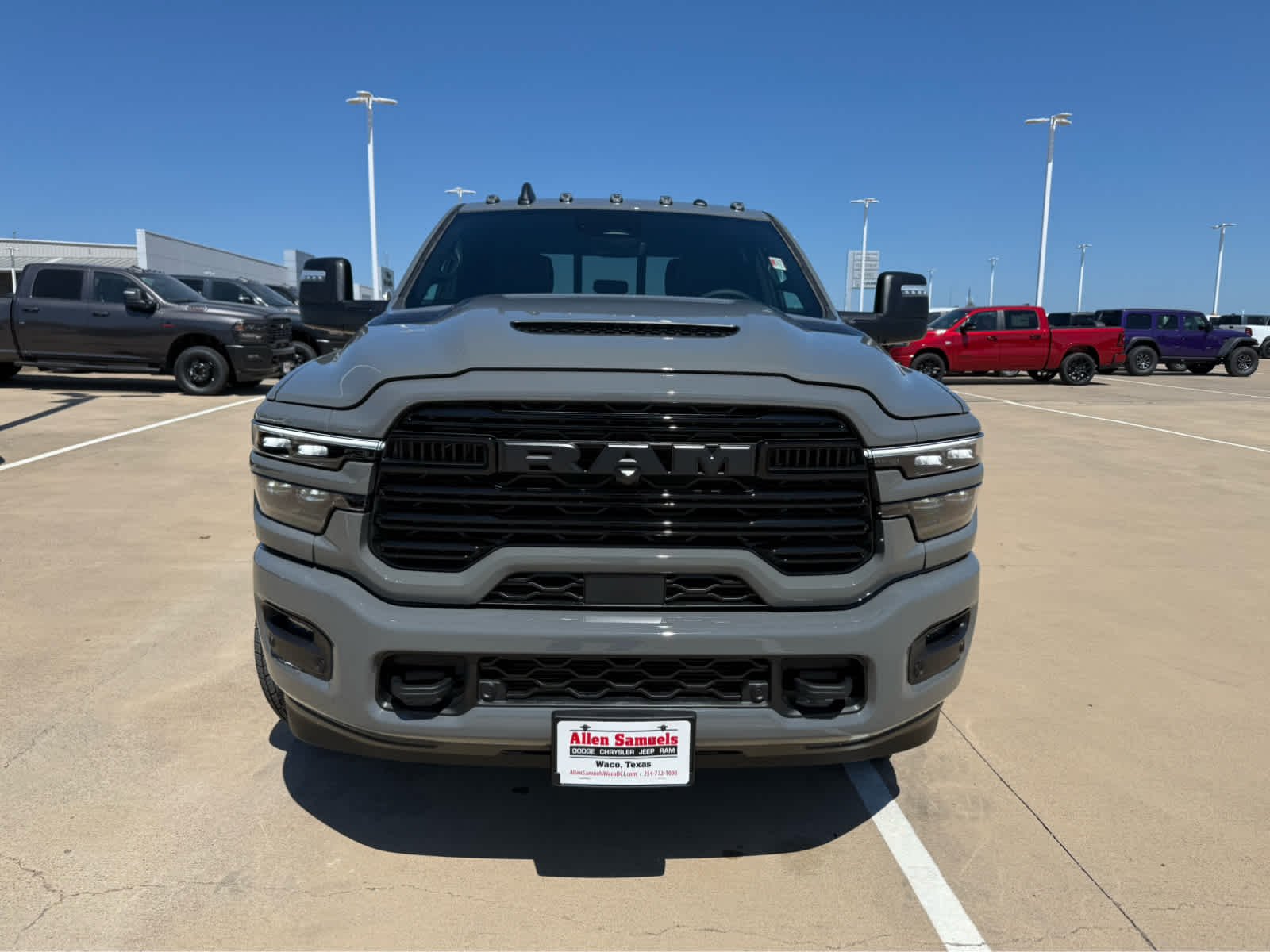 New 2026 Ceramic Gray Clear-Coat Exterior Paint RAM Laramie image 3
