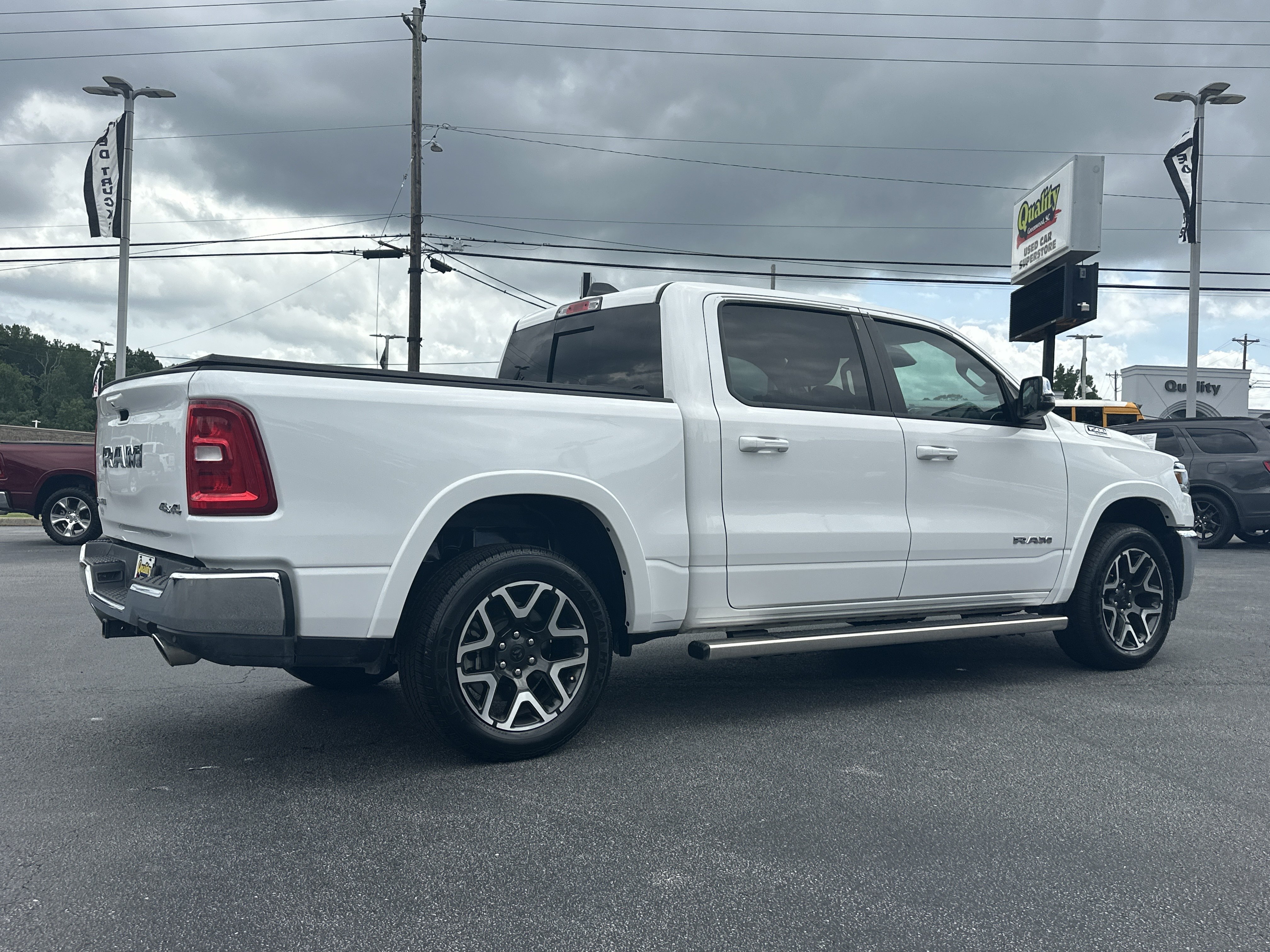 Used 2025 Bright White Clearcoat Ram Laramie image 8