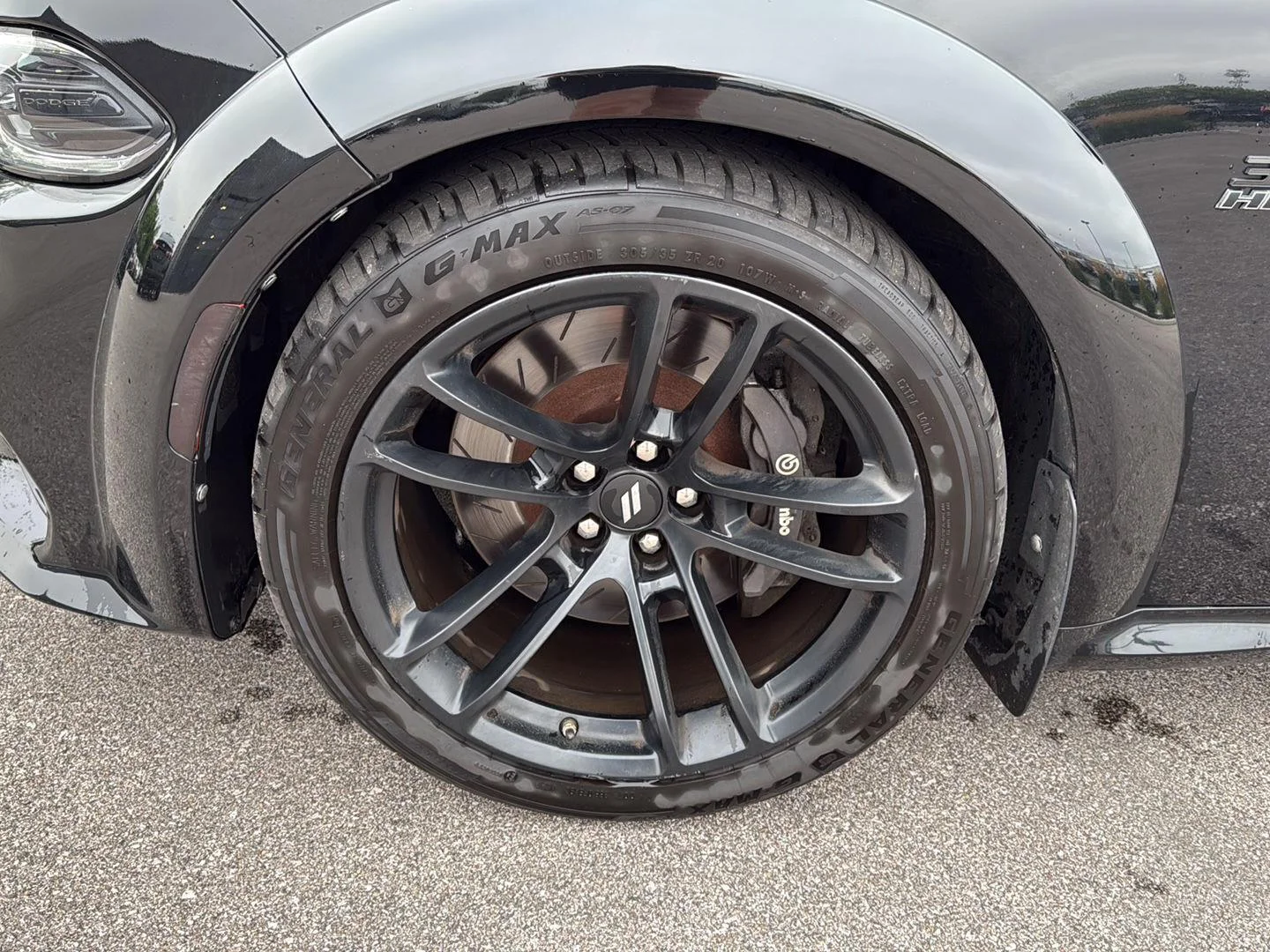 Used 2020 Pitch Black Clearcoat Dodge Scat Pack Widebody image 14