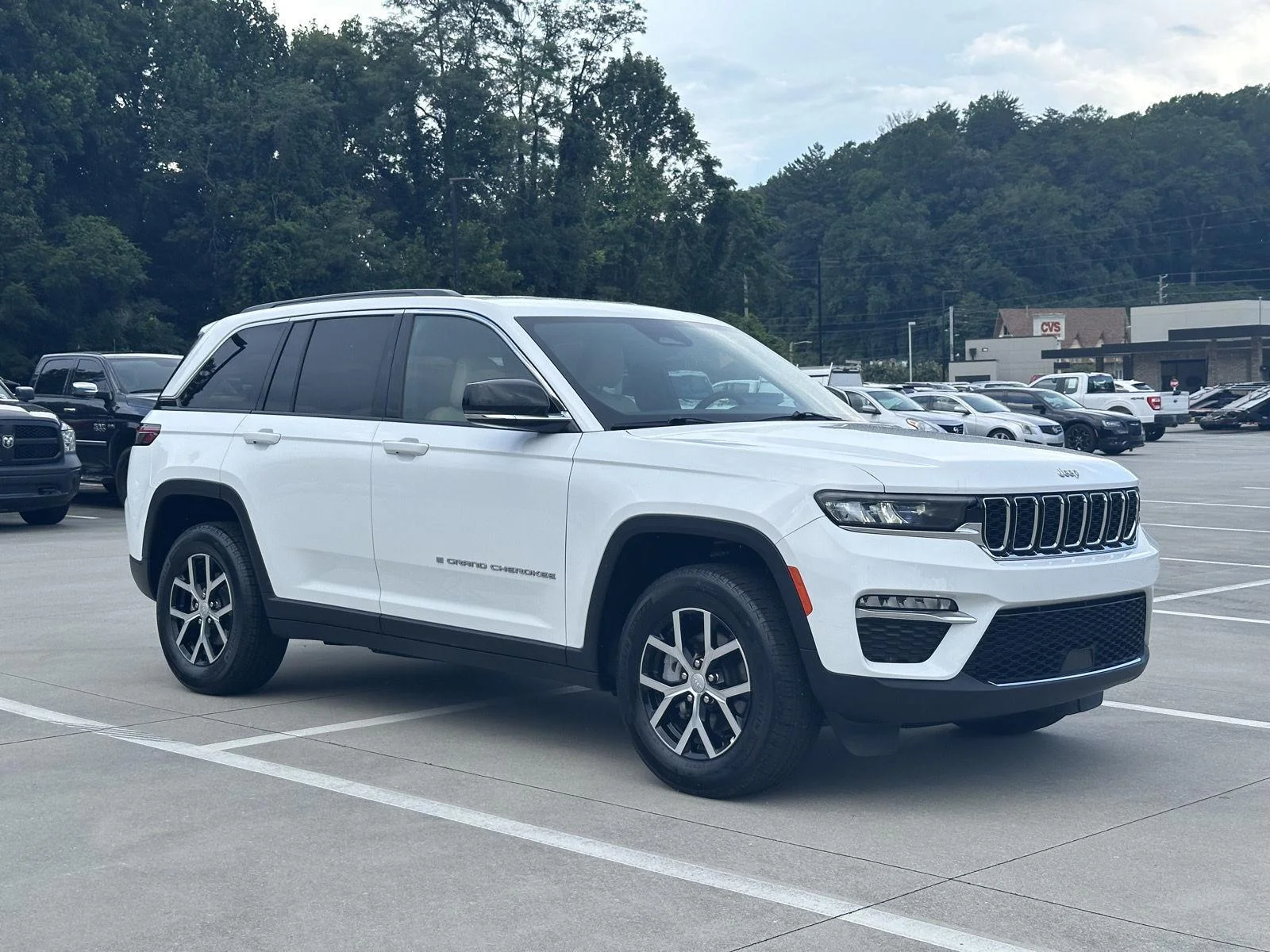 Used 2024 Bright White Clearcoat Jeep Limited image 1